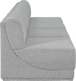 Ollie 120" Boucle Fabric Upholstered 4pc. Armless Modular Sofa