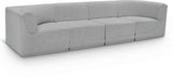 Ollie 128" Boucle Fabric Upholstered 4pc. Modular Sofa
