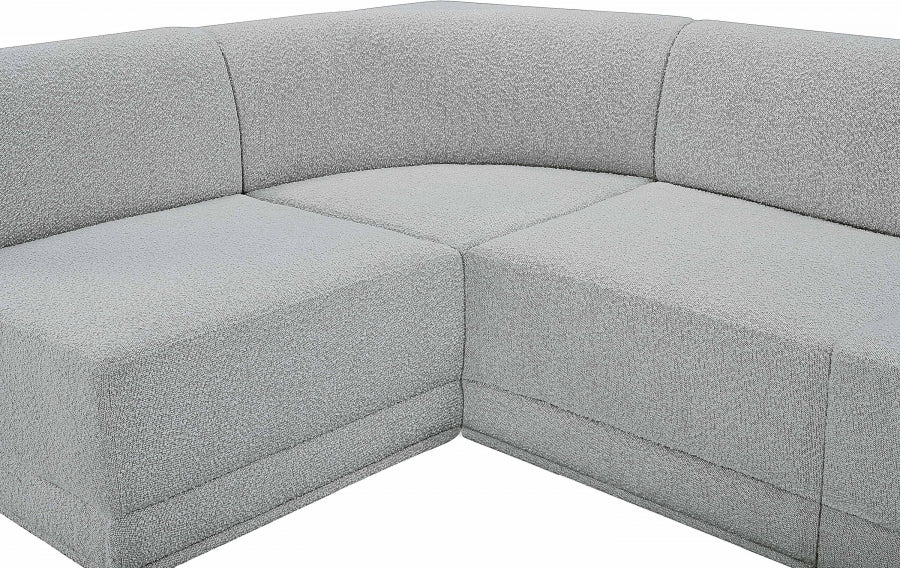 Ollie Boucle Fabric Sectional