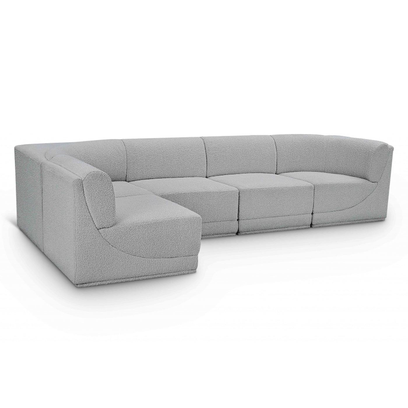 Ollie Boucle Fabric Sectional