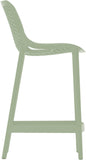 Mykonos Contemporary Outdoor Patio Stool Set of 4 - Weather Resistant, Stylish, Durable Design