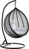 Tarzan Outdoor Patio Swing Chair - Stylish Rattan Design with Waterproof Cushion for Indoor & Outdoor Use