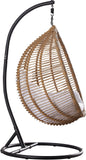 Tarzan Outdoor Patio Swing Chair - Stylish Rattan Design with Waterproof Cushion for Indoor & Outdoor Use