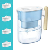 Waterdrop Chubby 10-Cup Water Filter Pitcher with 4 Filter, NSF Certified,200 Gal, Reduces PFAS, PFOA/PFOS, Chlorine, BPA Free, 5X Times Lifetime