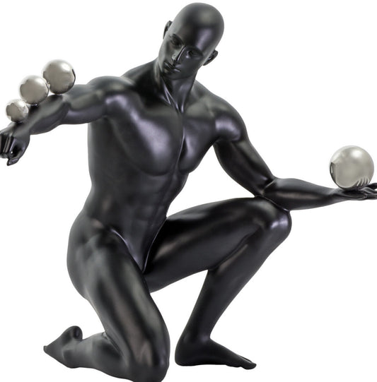 Jean Sculpture // Matte Black and Steel