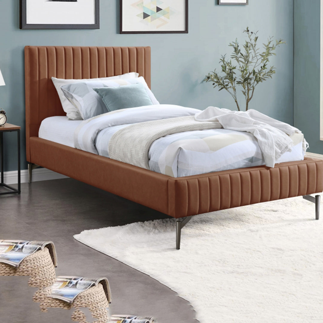 Gallo Faux Leather Twin Bed