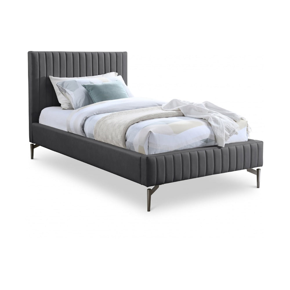 Gallo Faux Leather Twin Bed