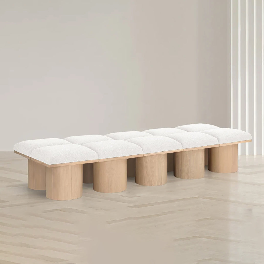 Pavilion Boucle Fabric 10pc. Modular Bench