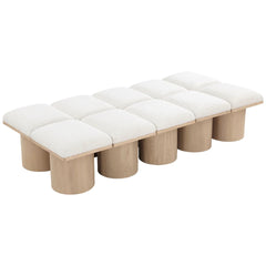 Pavilion Boucle Fabric 12pc. Modular Bench