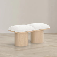 Pavilion Boucle Fabric 2pc. Modular Bench