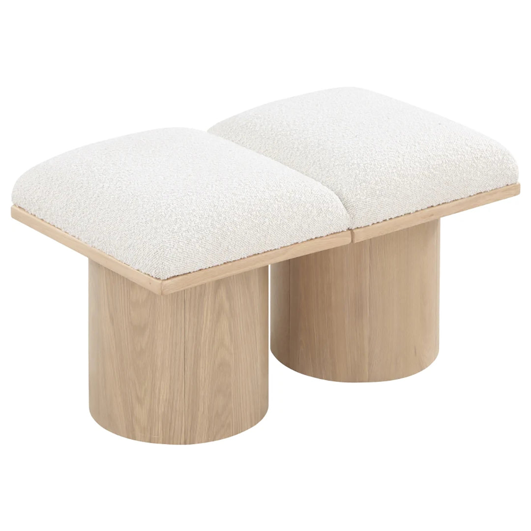 Pavilion Boucle Fabric 2pc. Modular Bench