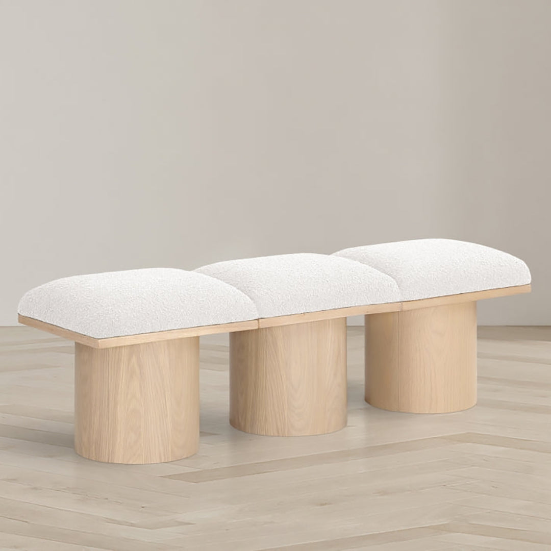 Pavilion Boucle Fabric 3pc. Modular Bench