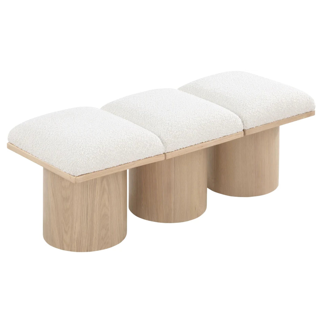 Pavilion Boucle Fabric 3pc. Modular Bench