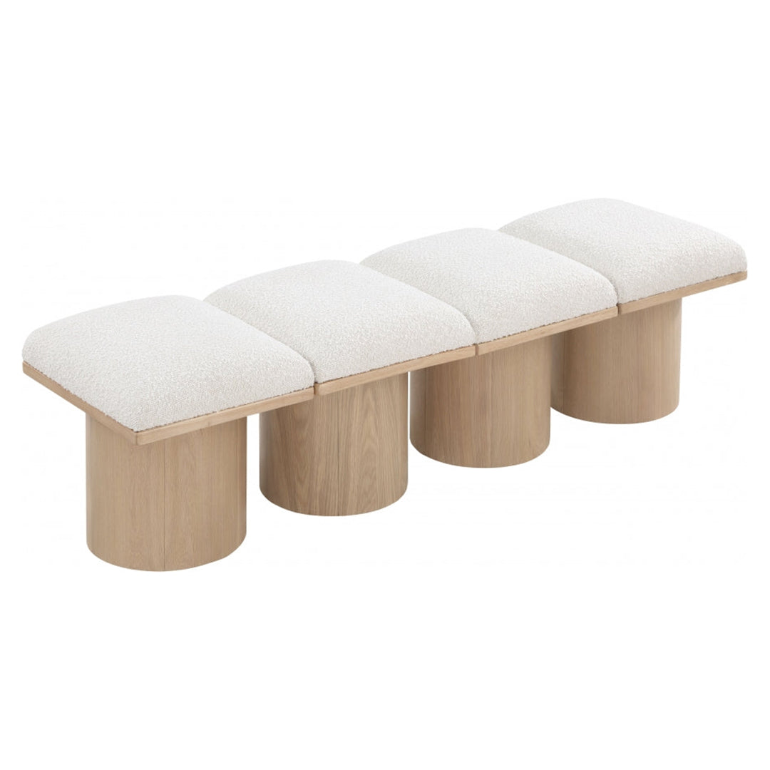 Pavilion Boucle Fabric 4pc. Modular Bench