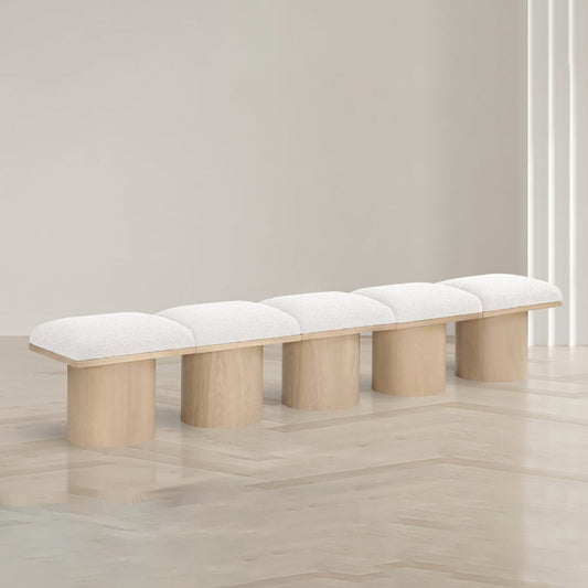 Pavilion Boucle Fabric 5pc. Modular Bench