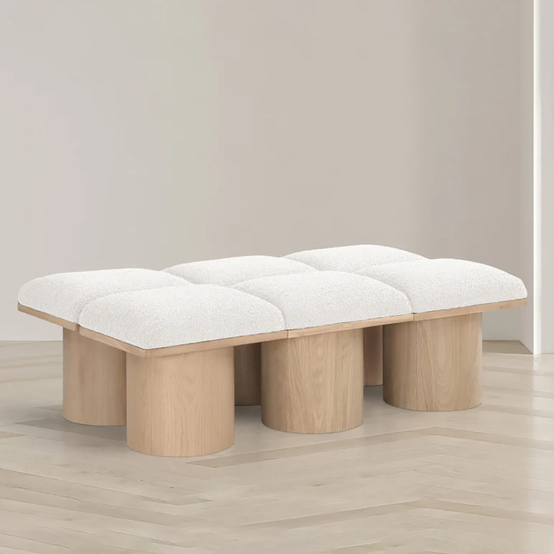 Pavilion Boucle Fabric 6pc. Modular Bench