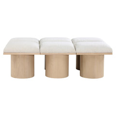 Pavilion Boucle Fabric 6pc. Modular Bench