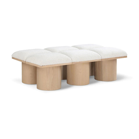 Pavilion Boucle Fabric 6pc. Modular Bench