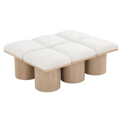 Pavilion Boucle Fabric 6pc. Modular Bench