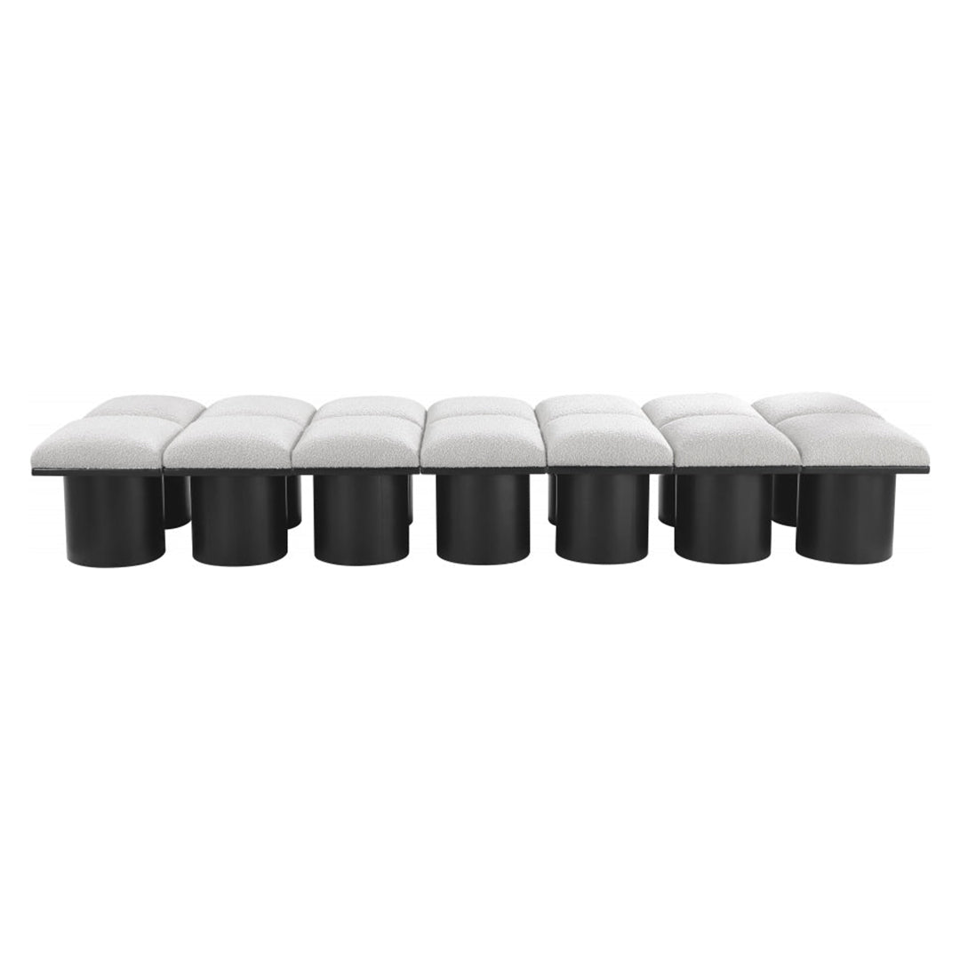 Pavilion Boucle Fabric 14pc. Modular Bench