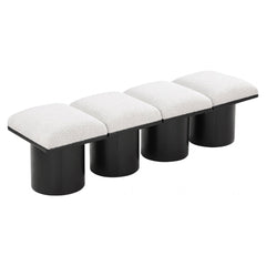 Pavilion Boucle Fabric 4pc. Modular Bench