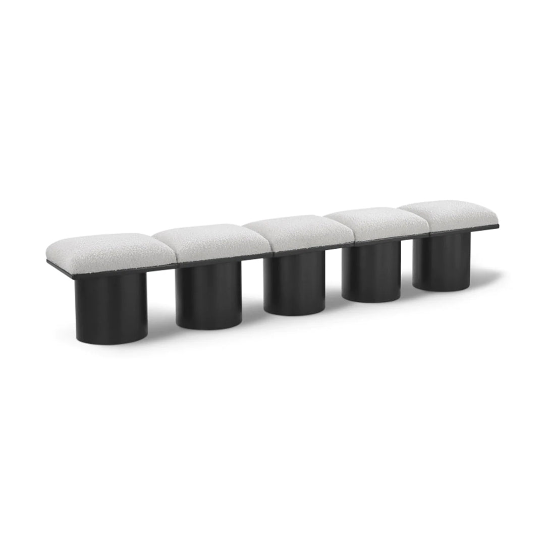 Pavilion Boucle Fabric 5pc. Modular Bench