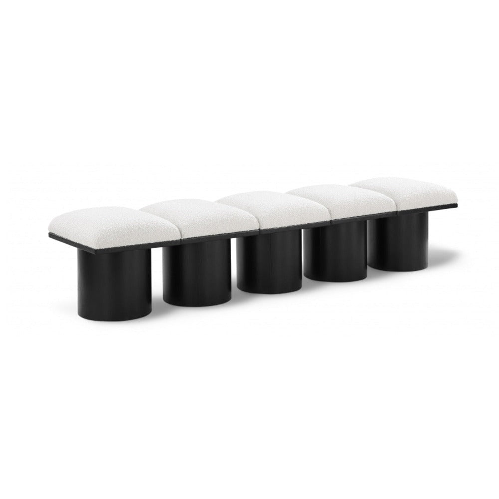 Pavilion Boucle Fabric 5pcs Modular Bench