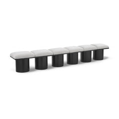 Pavilion Boucle Fabric 6pc. Modular Bench