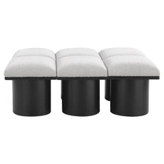 Pavilion 6 pcs Boucle Fabric Modular Bench