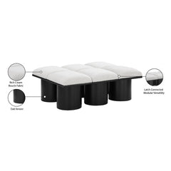 Pavilion Boucle Fabric 6pc. Modular Bench