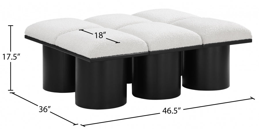 Pavilion 6 pcs Boucle Fabric Modular Bench