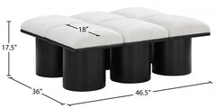 Pavilion 6 pcs Boucle Fabric Modular Bench