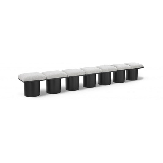 Pavilion Boucle Fabric 7pc. Modular Bench