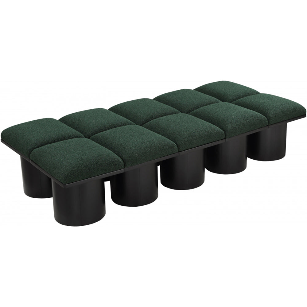 Pavilion Boucle Fabric 10pc. Modular Bench