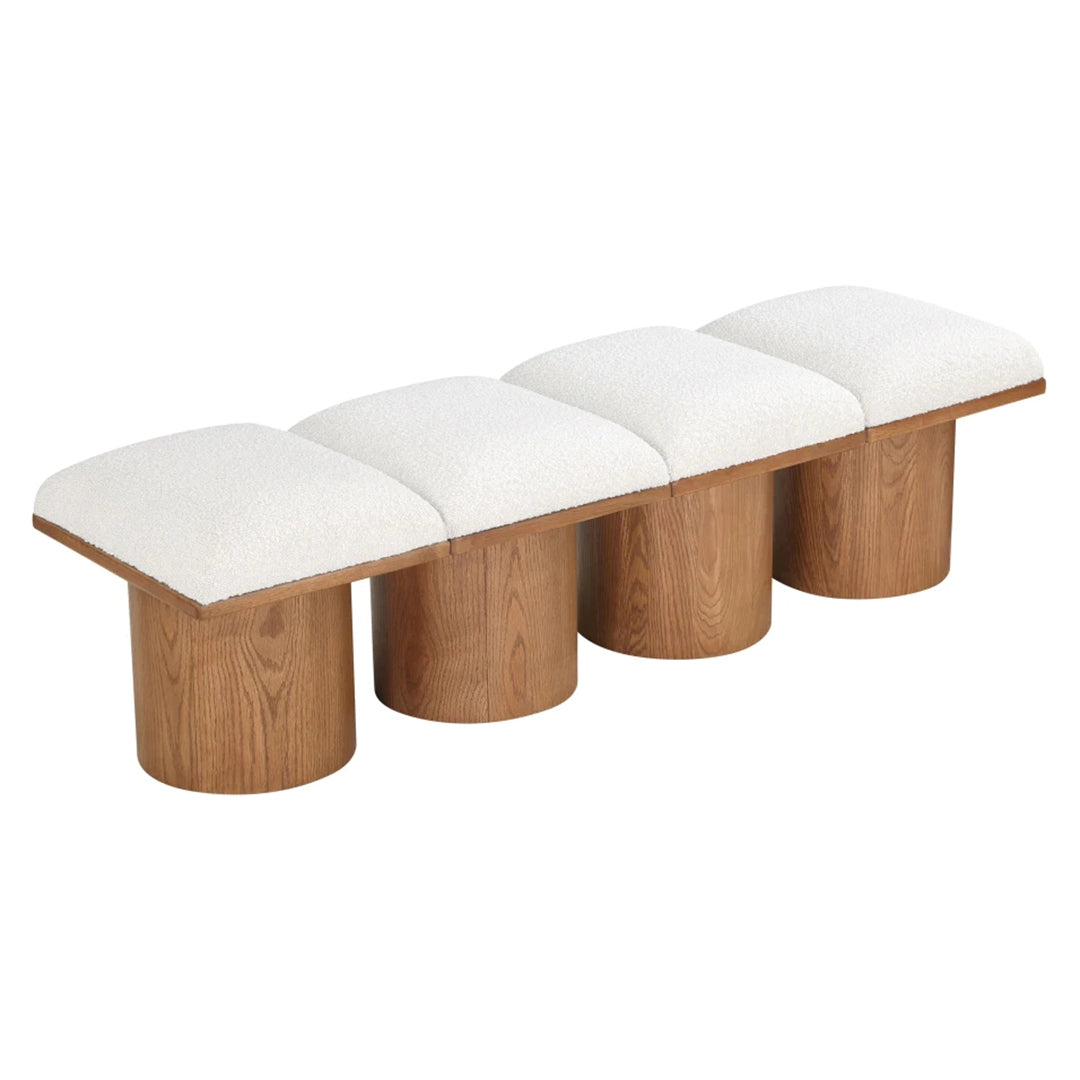 Pavilion Boucle Fabric 4pc. Modular Bench