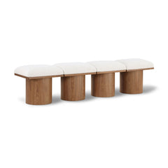 Pavilion Boucle Fabric 4pc. Modular Bench