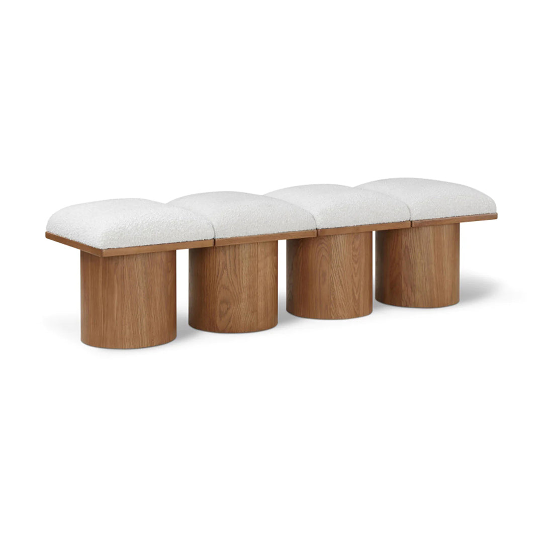 Pavilion Boucle Fabric 4pc. Modular Bench