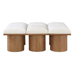 Pavilion Boucle Fabric 6pc. Modular Bench