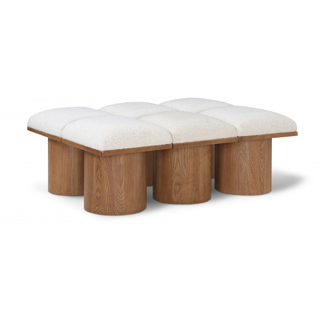 Pavilion Boucle Fabric 6pc. Modular Bench