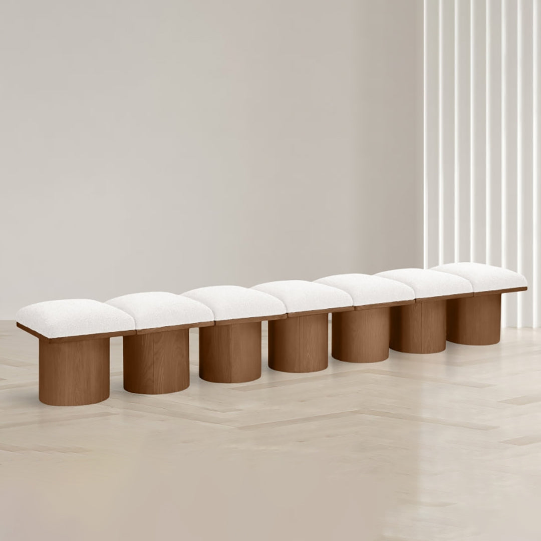 Pavilion Boucle Fabric 7pc. Modular Bench