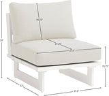 Maldives Outdoor Patio Chair - Stylish Modular Design with Water Resistant Fabric for Ultimate Comfort