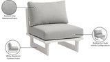 Maldives Outdoor Patio Chair - Stylish Modular Design with Water Resistant Fabric for Ultimate Comfort