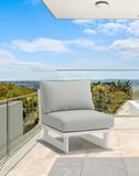 Maldives Outdoor Patio Chair - Stylish Modular Design with Water Resistant Fabric for Ultimate Comfort