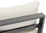 Maldives Outdoor Patio Chair - Contemporary Modular Design with Durable Aluminum Frame for Your Deck