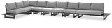 Maldives Outdoor Patio Modular Sectional - Customizable Contemporary Comfort for Your Deck or Porch