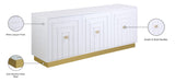Cosmopolitan Acrylic Contemporary Sideboard Buffet with Gold Accents for Stylish Dining Spaces
