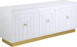 Cosmopolitan Acrylic Contemporary Sideboard Buffet with Gold Accents for Stylish Dining Spaces