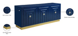 Cosmopolitan Acrylic Contemporary Sideboard Buffet with Gold Accents for Stylish Dining Spaces