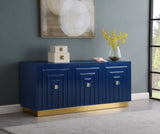 Cosmopolitan Acrylic Contemporary Sideboard Buffet with Gold Accents for Stylish Dining Spaces