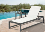 Maldives Outdoor Patio End Table – Stylish Aluminum Design for Your Chic Outdoor Spaces and Relaxation